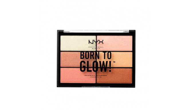 NYX PROFESSIONAL MAKE UP BORN TO GLOW! highlighting palette 6 x 4 8 gr