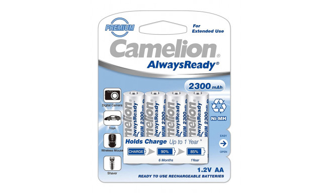 Camelion 2300mAh aku AA NiMh "AlwaysReady" 4tk