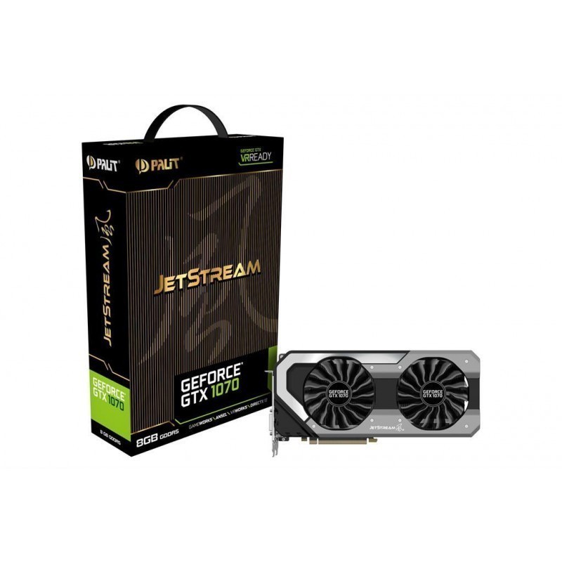 PALIT GeForce GTX 1070 GameRock 8GB, HDMI + 3*DP + Dual DVI-I - VGA cards -  Photopoint