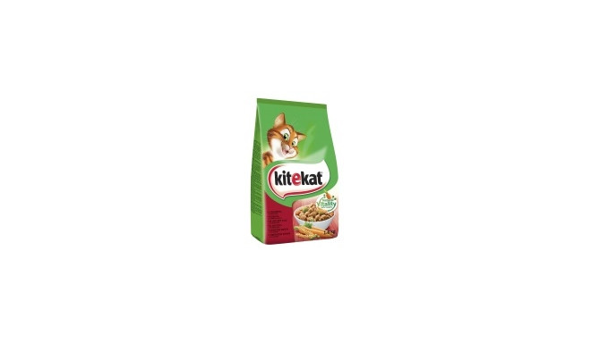 Kassitoit KITEKAT kuiv loomaliha ja köögiviljadega, 1,8 kg