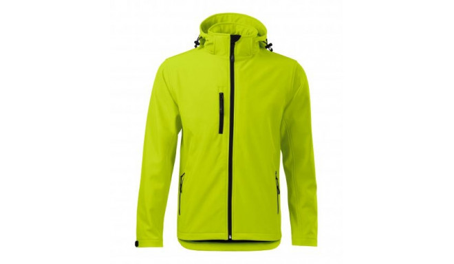 Adler meeste softshell kapuutsiga 522 laim 2XL