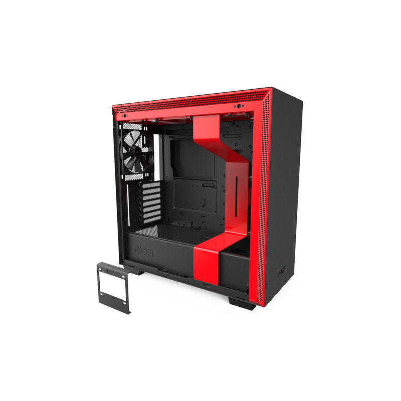 Pc Case Nzxt H710 Midi Tower Black Red Window Cases Photopoint Lv