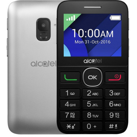 Alcatel 2008G-3BALIB1 16GB, must/hõbedane