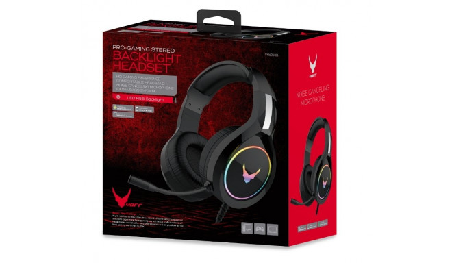 Varr Vh6060b Pro Gaming Stereo Headset With Microphone   Led   3.5mm 