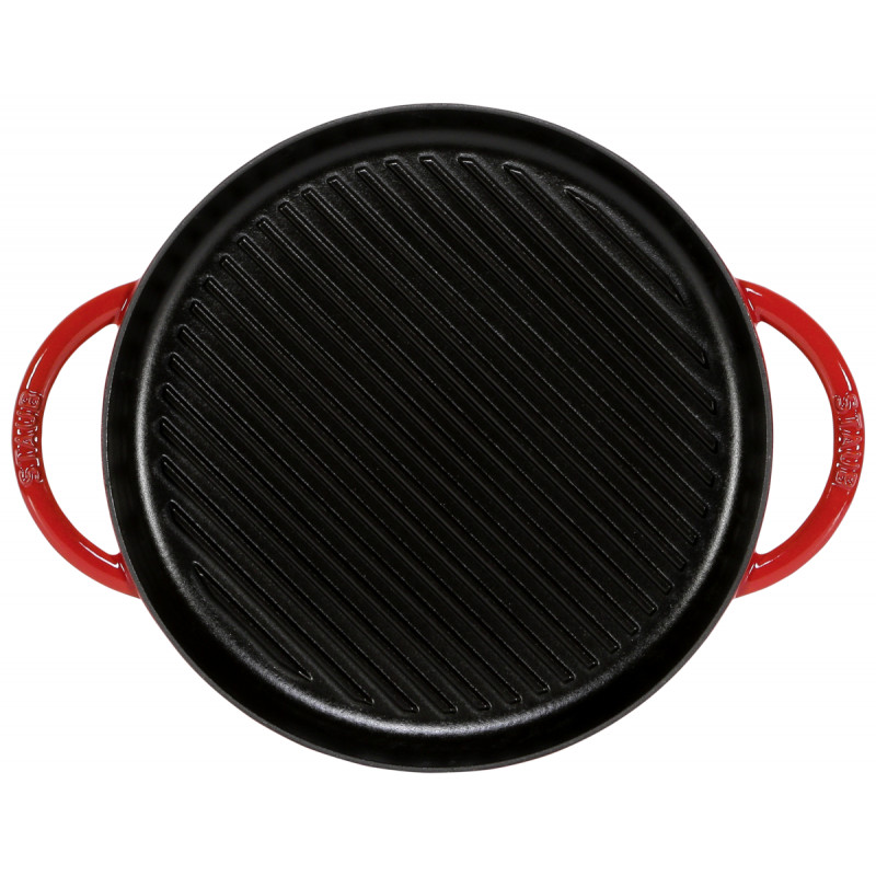 Pan Staub Cast Iron Grill round 30 cm, Cherry 40511-525-0 for sale