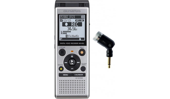 Olympus диктофон WS-852 + ME52 микрофон, серый
