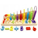 EcoToys Обучающая игрушка со счетами и деревянными блоками