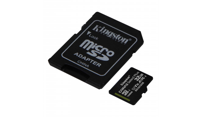 32GB MicroSDHC memory card Kingston Canvas Select Plus