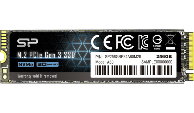 Silicon Power SSD A60 M.2 2280 256GB Max 2200/1600MB/s SP256GBP34A60M28