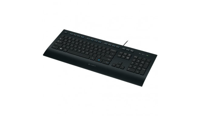 LOGITECH K280e Corded Keyboard - BLACK - USB - US INT'L - B2B