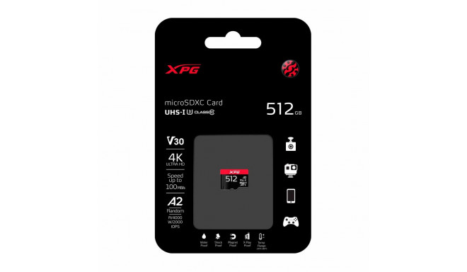 ADATA microSD 512GB XPG Game UHS-I U3 - without adapter