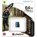 Kingston Canvas Go! Plus 64 GB microSDXC, memory card (black, UHS-I (U3), A2, Class 10, V30)