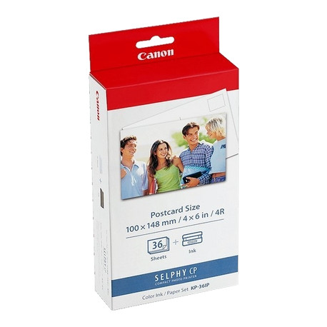 Canon photo paper + ink cartridge KP-36IP 10x15cm 36 sheets