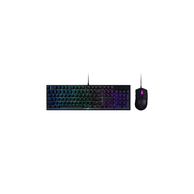 Gaming Combo Set 2in1 Cooler Master Ms110 Keyboard Mouse Us Layout Klaviaturas Photopoint Lv