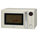 Bomann microwave oven Retro MWG2270CBB, beige