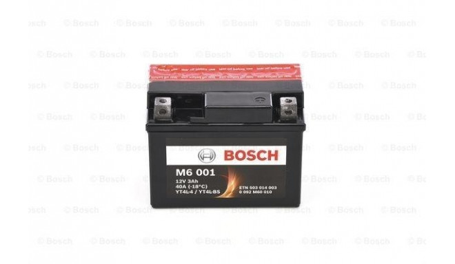 BOSCH Bosch 3Ah 40A YT4L-BS 114x71x86mm-+