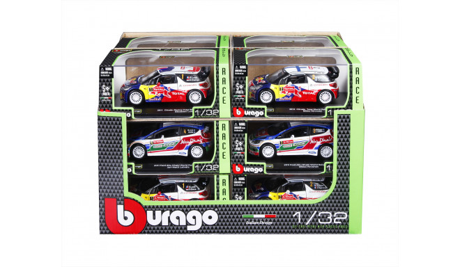 BBURAGO automašīna 1/32 Rally, assort., 18-41101