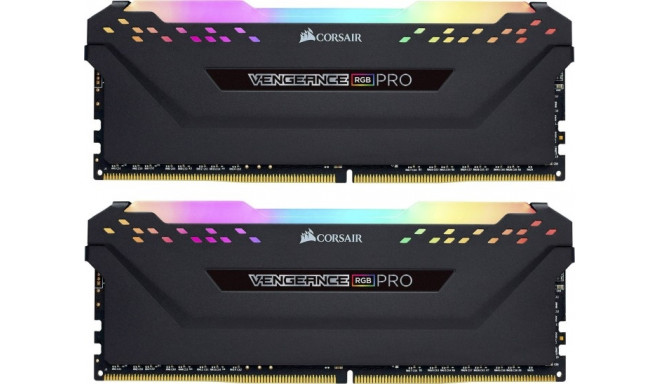 Corsair DDR4 - 32 GB -3600 - CL - 18 - Dual Kit, Vengeance RGB PRO (black, CMW32GX4M2Z3600C18)