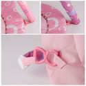 Activity play mat - pink flower with rattles and mirror