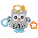 Vibrating owl with sounds - blue
