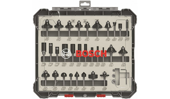 Bosch cutter set 30 pcs Mixed 6mm shank - 2607017474