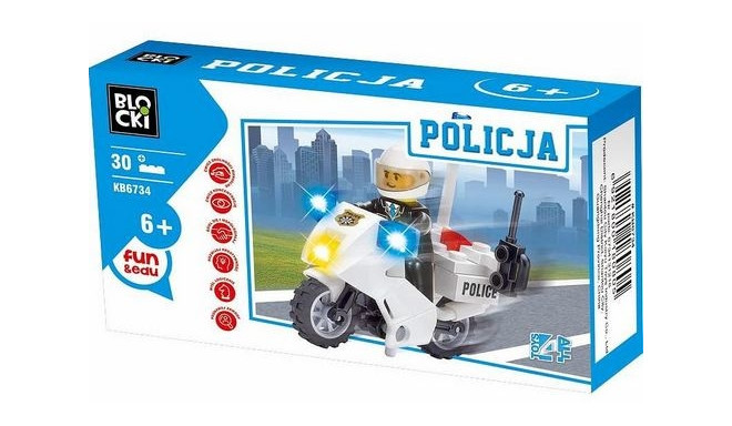 ICOM Klocki Blocki MyPolice Policja Motorek 30 el.