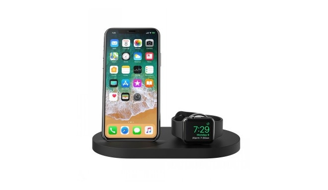 Belkin juhtmevaba laadija Boost Up Dock Apple Watch/iPhone, must