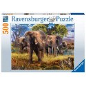 Ravensburger puzzle Elephant Family 500pcs