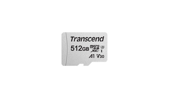 Transcend mälukaart microSDXC 512GB UHS-I U3 A1 + adapter
