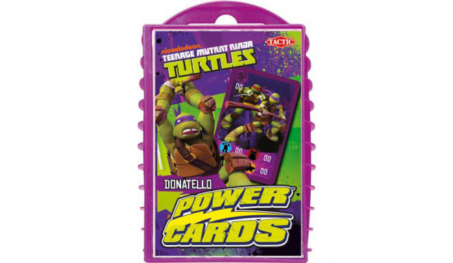 TACTIC Gra WOJOWNICZE ŻÓŁWIE NINJA karciana Power Cards: Donatello