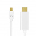 Mini DisplayPort to HDMI 4K, white, 1m