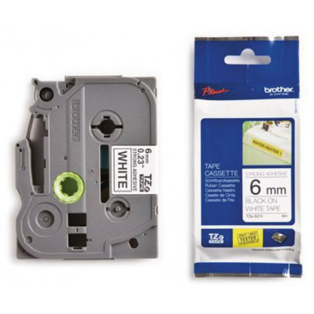 Brother etiketiprinteri lint TZES251, must/valge