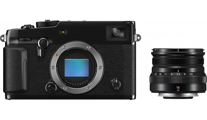 Fujifilm X-Pro3 + XF 16mm f/2.8, черный