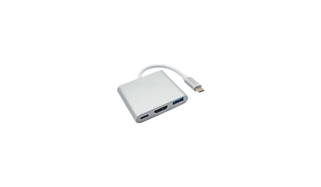 AKYGA AK-AD-57 Hub USB type-C AK-AD-57 USB A (f) USB type-c HDMI (f) 15 cm