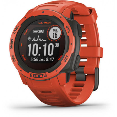 Garmin Instinct Solar GPS, flame red