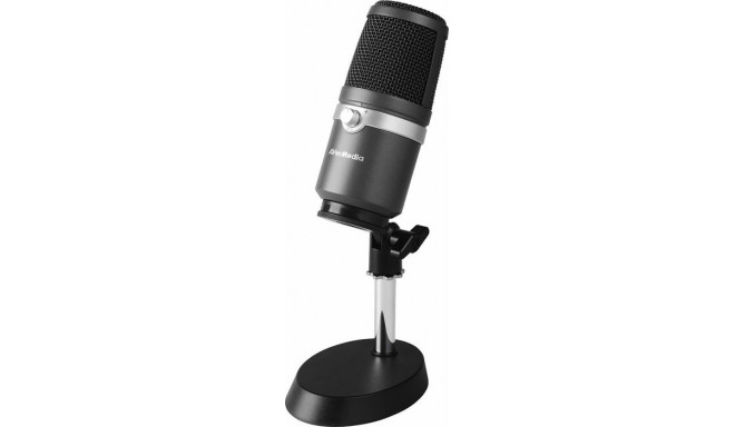 AVerMedia microphone AM310 USB, black/aluminum