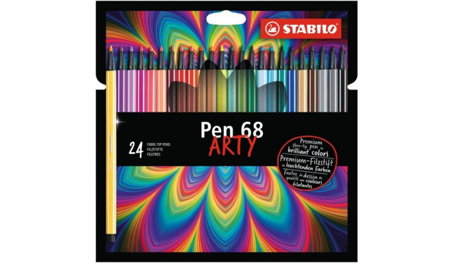 STABILO Flomāsteri, Pen 68, ARTY, 24 krāsas