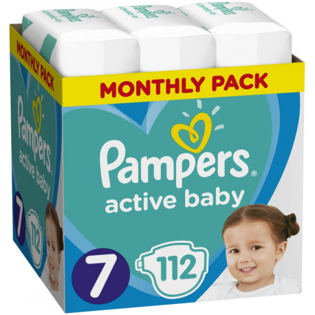 Pampers diapers Active Baby 7 112pcs