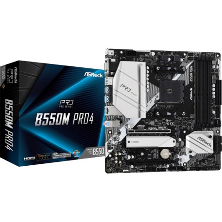 ASRock emaplaat B550M Pro4 AM4 4DDR4