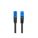 Patchcord kat.6a S/FTP CCA 0.5m czarny