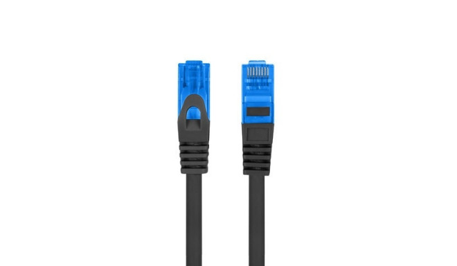 Patchcord kat.6a S/FTP CCA 0.5m czarny