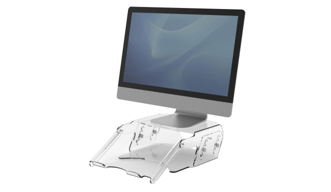 Fellowes Clarity adjustible Monitor lift w. Doc holder