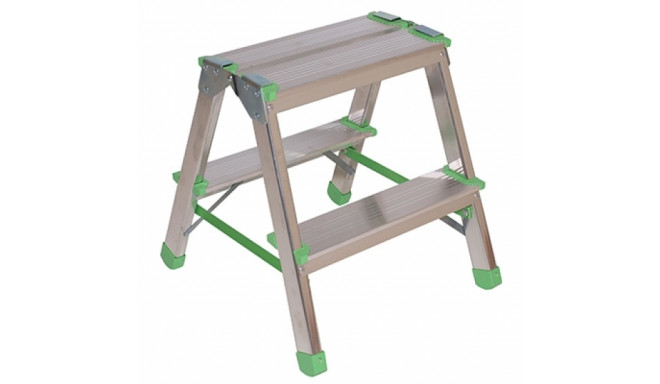 Double-sided access household stepladders 3 rungs 150kg