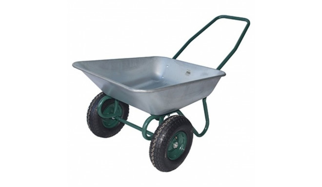 Wheelbarrow for garden, Zn, 2 pneumatic wheels 78L