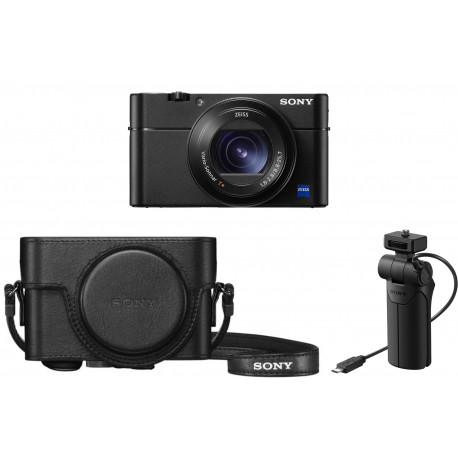 Sony DSC-RX100 VA + shooting grip LCJ-RXK + case VCT-SGR1