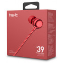 Havit беспроводные наушники + микрофон i39, красные
