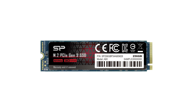 Silicon Power SSD A80 M.2 2280 256GB Max 3400/3000MB/s SP256GBP34A80M28