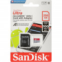SanDisk mälukaart microSDXC 256GB Ultra A1 100MB/s + adapter (SDSQUAR-256G-GN6MA)