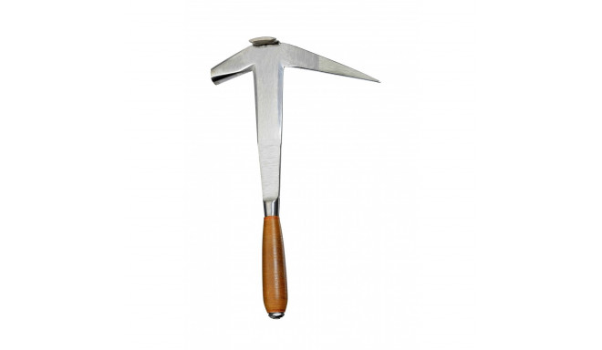 Universal slater´s hammer - Left and right bevel Nail puller, handforged, leather handle, polished f