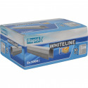 Cable staples No 28 10mm white 5x1000pcs carton box